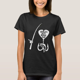 Camiseta Mejor Papá del Mundo Hombres Carrete Cañas Cebos P