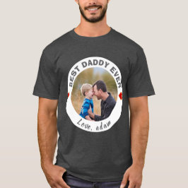 Camiseta Mejor Papá del mundo Personalizado con Foto Tenden