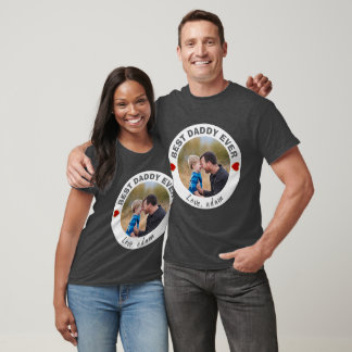 Camiseta Mejor Papá del mundo Personalizado con Foto Tenden