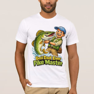 Camiseta Mejor Papá del Mundo Pike Master divertido cartoon