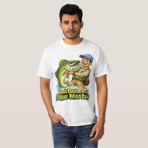 Camiseta Mejor Papá del Mundo Pike Master divertido dibujo 