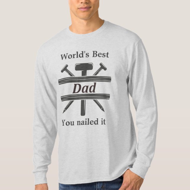 Camiseta Mejor papá del mundo que le clavaste una cita dive (Anverso)