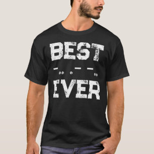 Camiseta Mejor papá del mundo Radioaficionado Código Morse