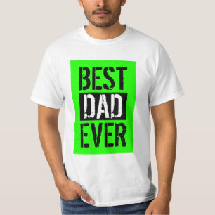 Camiseta Mejor Papá del Mundo Regalo del Día del Padre Verd