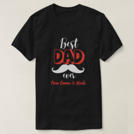 Camiseta Mejor Papá del Mundo Regalo Personalizado para el 