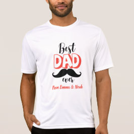 Camiseta Mejor Papá del Mundo Regalo Personalizado para el 