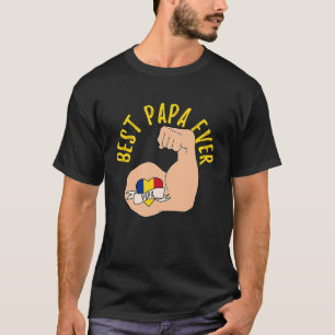 Camiseta Mejor Papá del Mundo Rumano Día del Padre