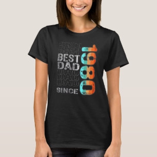 Camiseta Mejor Papá Desde 1980 Para El Mejor Papá Del Mundo