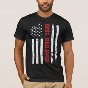 Camiseta Mejor Papá, Día del Padre de la Bandera Americana