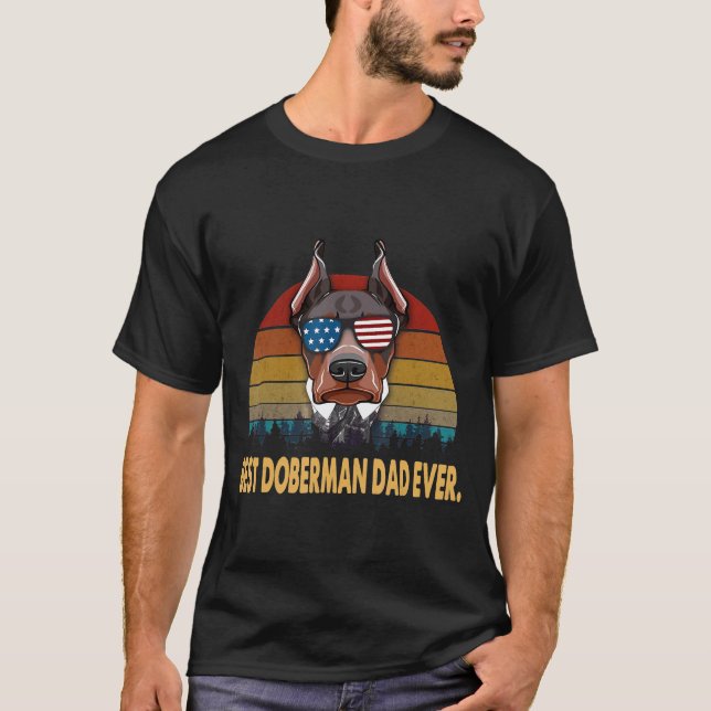 Camiseta Mejor Papá Doberman (Anverso)