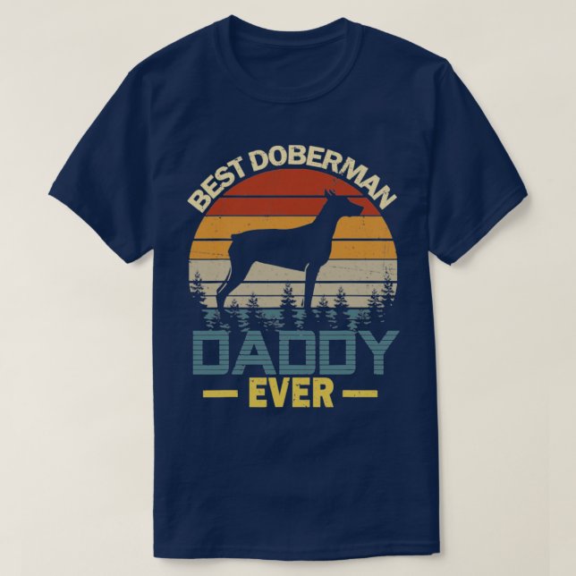 Camiseta Mejor Papá Doberman (Diseño del anverso)