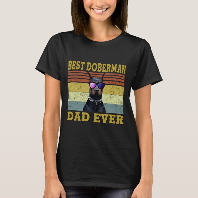 Camiseta Mejor Papá Doberman Nunca 98 (Anverso)