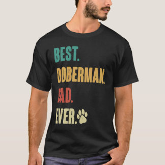 Camiseta Mejor papá Doberman Perro Dobie