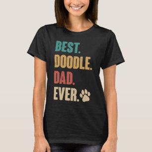 Camiseta Mejor Papá Doodle de Todos Perro Doodle
