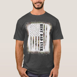 Camiseta Mejor Papá, EEUU Camoflag Veterinario Militar Blea