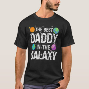 Camiseta Mejor papá en el Día del Padre Galaxy presente par