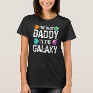Camiseta Mejor papá en el Día del Padre Galaxy presente par