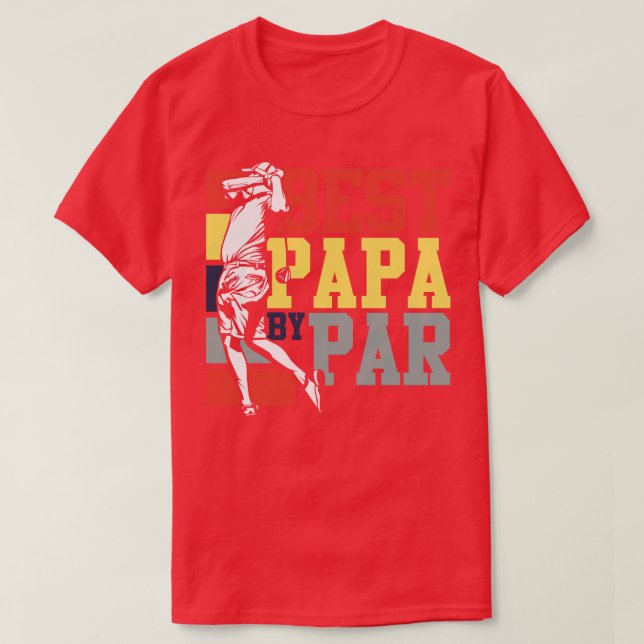 Camiseta Mejor Papa En Par Golf (Diseño del anverso)