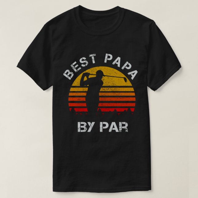 Camiseta Mejor Papa En Par Golf (Diseño del anverso)
