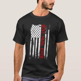 Camiseta Mejor Papa Ever La Bandera Estadounidense Fatherâ€