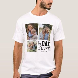 Camiseta Mejor Papá Fotos Personalizadas