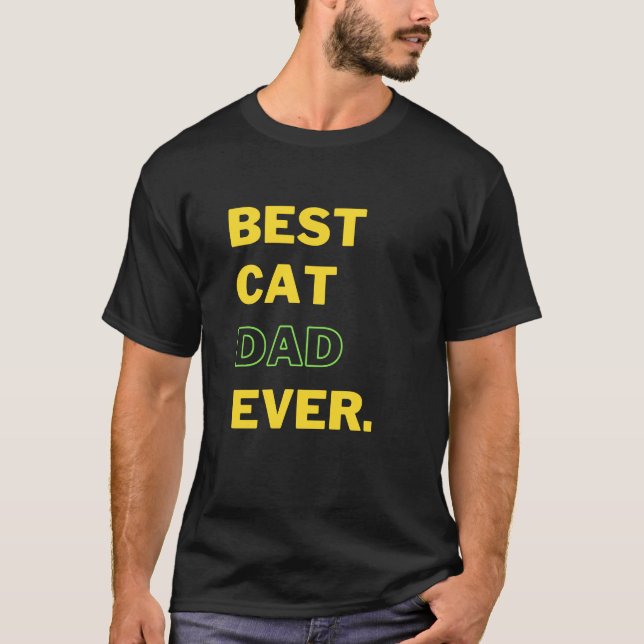 Camiseta Mejor Papá Gato (Anverso)