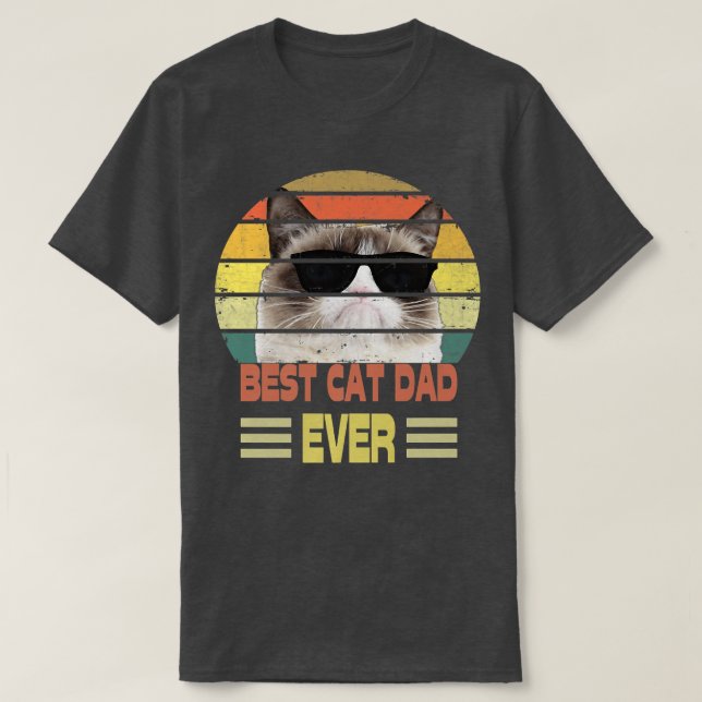Camiseta Mejor Papá Gato  (Diseño del anverso)