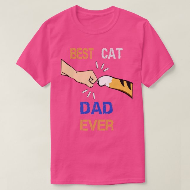 Camiseta Mejor Papá Gato  (Diseño del anverso)