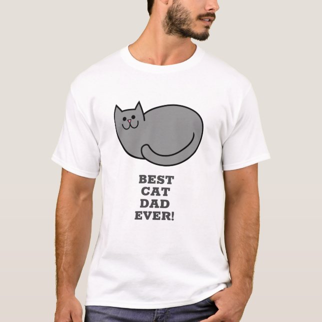 Camiseta Mejor Papá Gato (Anverso)