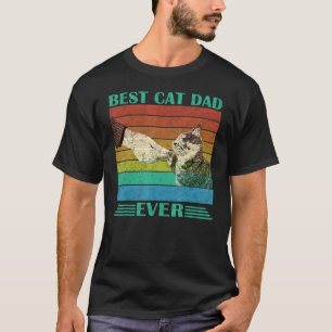 Camiseta Mejor papá gato de todos   Día del padre gato Dadd