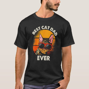 Camiseta Mejor papá gato de todos   Día del padre gato Dadd