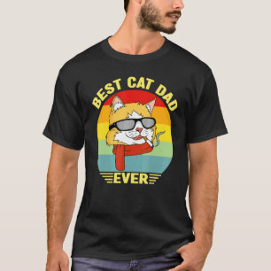 Camiseta Mejor papá gato de todos   Día del padre gato Dadd
