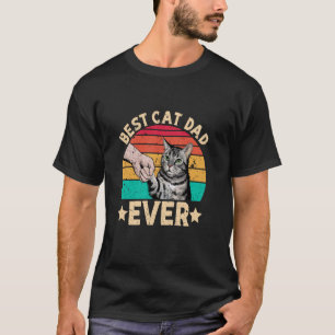 Camiseta Mejor papá gato de todos Kitten Daddy Amante de lo