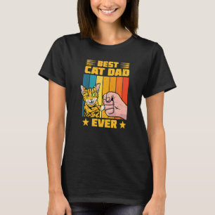 Camiseta Mejor Papá Gato de Todos los Tiempos Acaricia Gati