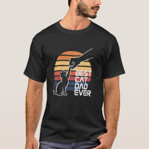 Camiseta Mejor Papá Gato de Todos los Tiempos Choca Puño Vi