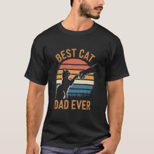 Camiseta Mejor papá gato de todos los tiempos Puño golpeado