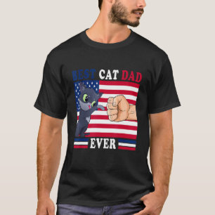 Camiseta Mejor papá gato de todos Papá Día del Padre Frase