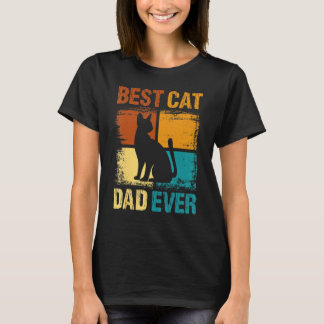 Camiseta Mejor papá gato de todos para hombres, Día del Pad