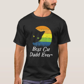 Camiseta Mejor papá gato de todos Retro estilo de los ochen