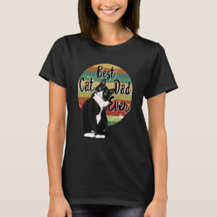 Camiseta Mejor papá gato de todos Tuxedo Día del Padre Retr