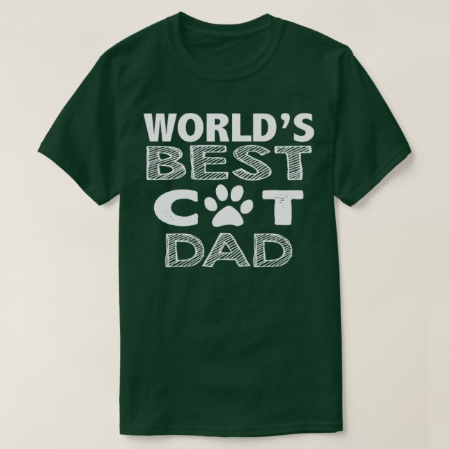 Camiseta Mejor Papa Gato del Mundo (Diseño del anverso)
