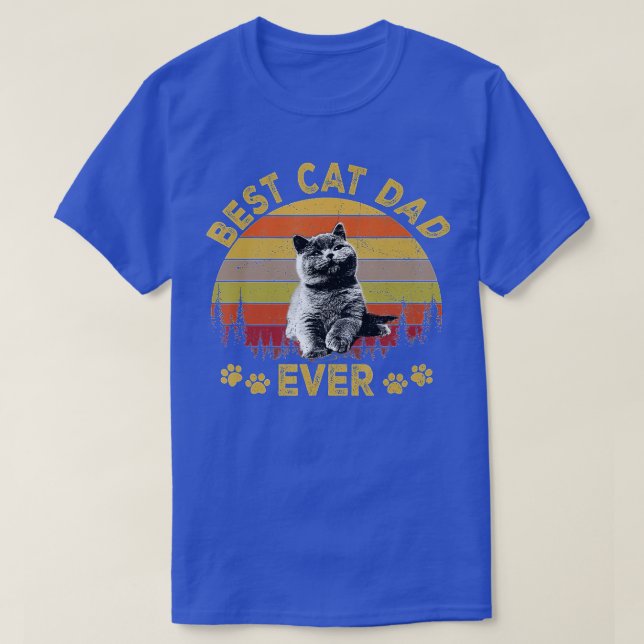 Camiseta Mejor Papá Gato Día De Papá Noel Gato 2022 (Diseño del anverso)