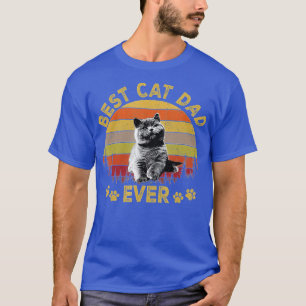 Camiseta Mejor Papá Gato Día De Papá Noel Gato 2022