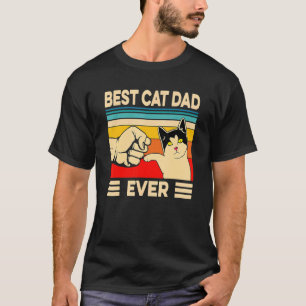Camiseta Mejor Papá Gato Nunca Padre Padre Vintage
