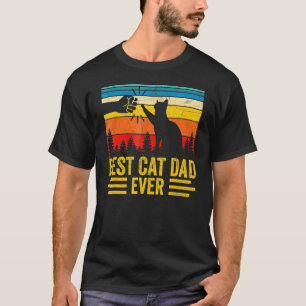 Camiseta Mejor Papá Gato Nunca Papá Gato Padre Día Vintage