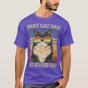 Camiseta Mejor Papá Gato Nunca Retro Día del Padre Gato Vin