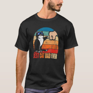 Camiseta Mejor Papá Gato Que Haya Paw Fist Bump Fathers Day