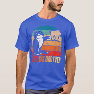 Camiseta Mejor Papá Gato Que Haya Paw Fist Bump Funny Día D