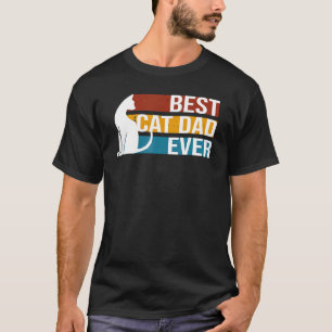 Camiseta Mejor Papá Gato Que Nunca Vintage Retro Kitten