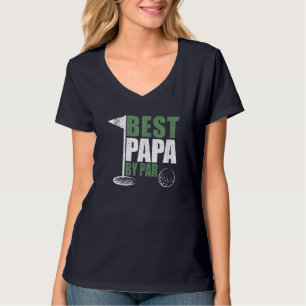Camiseta Mejor Papá Gracioso Del Día Del Padre Par Golf Dad